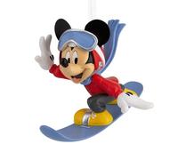 Hallmark Ornamento di Topolino con snowboard, decorazione per albero Disney, ornamento da appendere Disney, ornamento natalizio da appendere, regali per Natale