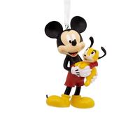 Hallmark Ornamento di Topolino e Plutone, decorazione per albero Disney, ornamento da appendere Disney, regali per Natale
