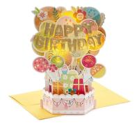 Hallmark Paper Wonder - Biglietto di auguri di compleanno pop up (Happy Birthday Mylar Balloon Explosion)