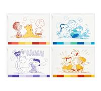 Hallmark Peanuts - Assortimento di biglietti per 75° anniversario (24 biglietti con buste) Charlie Brown, Snoopy, Lucy e altri