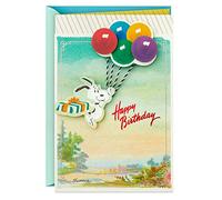 Hallmark Peanuts Biglietto di compleanno (Snoopy, Balloons)