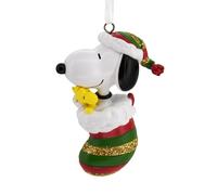 Hallmark Peanuts Snoopy e Woodstock in calza di Natale, regalo per i fan delle arachidi