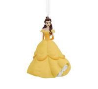 Hallmark Principessa Belle Ornamento, La Bella e la Bestia, Disney, Abito giallo, Decorazione da appendere, Natale, Compleanno