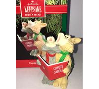Hallmark Ricordo 1990 Coyote Carols Caroling Ornamento Natalizio Vintage Nuovo
