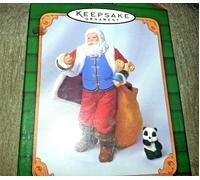 Hallmark Ricordo 2001 Babbo Natale & Panda Set Di 2 Natale Ornamenti Limitata