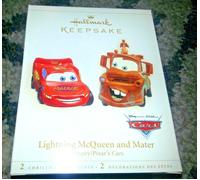 Hallmark Ricordo 2006 Lightning Mcqueen & Mater Disney Cars Ornamento Natalizio