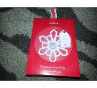Hallmark Ricordo 2007 Snowman Neve Porcellana Natale Ornamento Regalo Nuovo