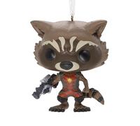 Hallmark Rocket Raccoon Funko Pop Hanging Christmas Ornament, Marvel Guardiani della Galassia Decorazione Albero Resina
