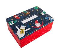 Hallmark Scatola per la vigilia di Natale per bambini, design illustrato di Babbo Natale e amici, regalo per Natale, confezione regalo per Natale