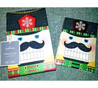 Hallmark Schiaccianoci 16 Natale Carte & Buste Brillantini Vacanza Ricordo Box