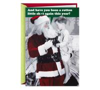 Hallmark Shoebox - Biglietto di Natale divertente (Naughty-Lister)