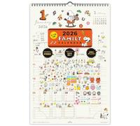Hallmark Snoopy 2026 calendario da parete calendario famiglia con adesivi 845247