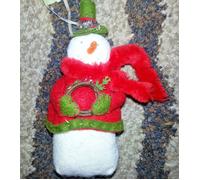 Hallmark Snowman Albero di Natale Ornamento Etichetta Regalo Orlo Vacanza Decori