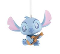 Hallmark Stitch with Ukelele Keepsake Hanging Ornament, Disney Tree Decoration Lilo & Stitch, Blu