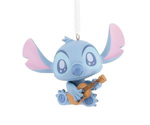 Hallmark Stitch with Ukelele Keepsake Hanging Ornament, Disney Tree Decoration Lilo & Stitch, Blu