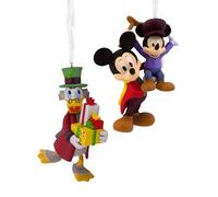 Hallmark Storied Moments, Ornamento Natalizio da Appendere Canto di Natale di Topolino, Disney Topolino, Decorazione per Albero