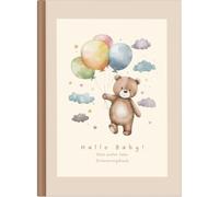 Hallo Baby Dein erstes Jahr: Erinnerungsbuch zum Eintragen Babybuch für Mädchen & Jungen