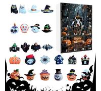 Hallo-ween Countdown Calendar, Versatile Use, 160 G, Horror Collectible Figures & Doll Toys, Spooky Countdown Gift, Collectible Keepsake, For Kids Women Kitchen Teen