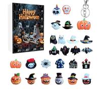 Hallo-ween Countdown Calendar, Versatile Use, 160 G, Horror Collectible Figures & Doll Toys, Spooky Countdown Gift, Collectible Keepsake, For Kids Women Kitchen Teen
