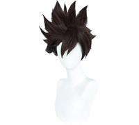 Hallojojo Adam Cosplay Parrucca Uomo Marrone Scuro Parrucca Fancy Dress Up Halloween Carnevale Festa Compleanno Mascherata Inferno Locanda Angelo Adam Cosutme Accessori Wig
