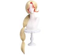 Hallojojo Charlie Cosplay Parrucca Donna Oro 100CM Lungo Parrucca Fancy Dress Up Halloween Carnevale Festa Compleanno Mascherata Inferno Locanda Charlie Morningstar Cosutme Accessori Wig