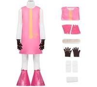 Hallojojo Dr. Atlas Costume Donna Cosplay Anime Pirata Vegapunk Dr. Atlas Uniforme Vestito con Collo Polsini Guanti Coda Set per Fancy Dress Up Halloween Carnevale Festa Compleanno Mascherata Costume