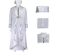 Hallojojo Dumbledore Costume Uomo Cosplay Magia Accademia Albus Dumbledore Uniforme Set Giacca con Cappuccio e Fodera per Fancy Dress Up Halloween Carnevale Festa Compleanno Mascherata Costume