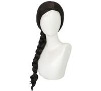 Hallojojo Elphaba Cosplay Parrucca Donna 70CM Lungo Coda di Cavallo Parrucca Fancy Dress Up Halloween Carnevale Festa Compleanno Mascherata Wicked Strega Elphaba Costume Accessori Wig