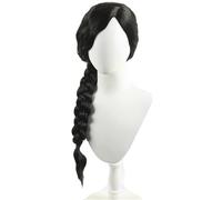Hallojojo Elphaba Cosplay Parrucca Donna Lungo Coda di Cavallo Parrucca Fancy Dress Up Halloween Carnevale Festa Compleanno Mascherata Wicked Strega Elphaba Costume Accessori Wig