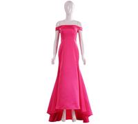Hallojojo Lilly Costume Donna Cosplay Segretario Lilly Schumacher Rose Eleganza Lungo Strascico Vestito da Ballo per Fancy Dress Up Halloween Carnevale Festa Compleanno Mascherata Vestito da Sera