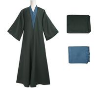 Hallojojo Lord Voldemort Costume Uomo Cosplay Magia Accademia The Dark Lord Lord Voldemort Uniforme Set Giacca e Fodera per Fancy Dress Up Halloween Carnevale Festa Compleanno Mascherata Costume