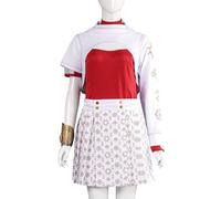 Hallojojo Nova Costume Donna Cosplay Zombie High School 4 Nova Cheerleader Uniformi Set Felpa con Cappuccio Top Gonna e Bracciale per Dress Up Halloween Carnevale Festa Compleanno Mascherata Costume