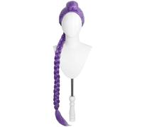 Hallojojo Rumi Cosplay Parrucca Donna 120CM Viola Lungo Coda di Cavallo Parrucca Fancy Dress Up KPop Demon Hunters Girlgroup Rumi Halloween Carnevale Festa Mascherata Costume Accessori Anime Show Wig