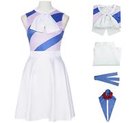 Hallojojo Susie Q Costume Donna Cosplay Anime Susie Q Uniforme Top Gonna con Copricapo Set per Fancy Dress Up Halloween Carnevale Festa Mascherata Costume