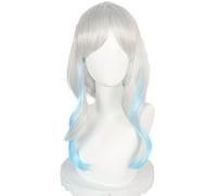Hallojojo Yamato Cosplay Parrucca Donna Multicolore Parrucca Coda di Cavallo con Corna Copricapo Fancy Dress Up Halloween Carnevale Festa Compleanno Mascherata Anime Yamato Cosutme Accessori Wig