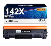 HALLOLUX 142X W1420X, SENZA Chip, fino a 2000 Pagine, Compatibile per HP 142X 142A W1420A W1420X Toner per HP Laserjet M110 M110w M110we MFP M139 M139we M140 M140w M140we (SENZA Chip, Nero, 1 Pack)