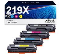 HALLOLUX 219X Toner compatibili per HP 219X Toner Set per HP Color Laserjet Pro MFP 3302FDWG 3302FDNG 3302SDWG 3202DW 3302FDW 3302SDW 3302FDN 3302FDWG 3202DN W2190X W2191X W2192X W2X W2X 2193X