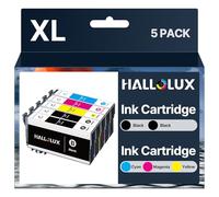 HALLOLUX 405XL Cartucce Compatibili per Epson 405 XL 405XL Compatibili per Epson Workforce Pro 3825DWF WF-7830DTWF WF-3820DWF WF-4830DTWF WF-4820DWF WF-4825DWF WF-7835DTWF WF-7840DTWF(5 Pack)