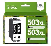 HALLOLUX 503XL Multipack 503 XL Cartucce compatibili con Epson 503 per Epson Workforce WF-2960DWF per Epson XP 5200 Cartucce WF 2960 XP-5205 WF-2965DWF XP 5200 WF2960 WF2965 (2 nero)