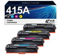 HALLOLUX Cartuccia toner 415A per toner HP 415A 415X per Color Laserjet Pro MFP M479fdw M479fnw M479fdn M479dw M454dn M454dw M479 W2030A W2030X W2031A W2032A W203032A 33A ( Nero Giallo Ciano Magenta)