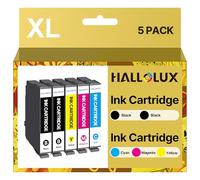 HALLOLUX 604XL Cartucce Compatibili per Cartucce Epson 604 XL per Epson XP-2200 XP-2205 XP-3200 XP-3205 XP-4205 XP-4200 WF-2950DWF WF-2935DWF WF-2930DWF WF-2910DWF (5-Pack)