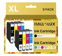 HALLOLUX Cartucce 604 XL compatibili con Epson 604 Cartucce 604XL Multipack per Epson XP 2205 Cartucce per Epson XP 3200 Cartucce XP 4200 XP 3205 XP 4205 Workforce WF 2930 (confezione da 8)