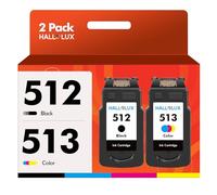HALLOLUX PG-512XL CL-513XL Cartucce Compatibili per Canon 512 513 XL