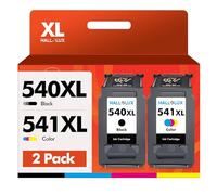 HALLOLUX PG-540XL CL-541XL Cartucce d'inchiostro Sostituzione per Canon 540 541 PG 540 XL CL 541 XL Multipack per Canon TS5150 per Pixma MG3600 MG3650 MX475 MX535 MG3500 MG3550 (Nero e Colore)