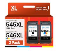 HALLOLUX PG-545XL CL-546XL Cartucce d'inchiostro Sostituzione per Canon 545 546 XL Multipack per Canon Pixma MX490 MX495 TR4550 TS3150 TR4551 MG3050 MG2950 MG2450 MG2550 MG3053 iP2850 (Nero e Colore)