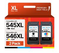 HALLOLUX PG-545XL CL-546XL Cartucce d'inchiostro Sostituzione per Canon 545 546 XL Multipack per Canon Pixma MX490 MX495 TR4550 TS3150 TR4551 MG3050 MG2950 MG2450 MG2550 MG3053 iP2850 (Nero e Colore)