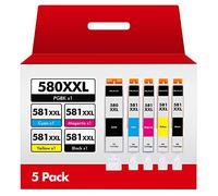 HALLOLUX PGI 580 CLI 581 XXL Cartuccia d'inchiostro compatibile per 580 581 Multipack per Pixma TS6150 TS6151 TS6250 TR8550 TR7550 TS8150 TS8151 TS9150 TS9155 PGBK Nero Ciano Magenta Giallo