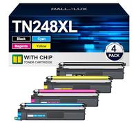 HALLOLUX TN248 TN248XL Toner Compatibili per Brother TN-248 Toner TN-248XL per Brother MFC-L3760CDW DCP-L3560CDW HL-L3240CDW HL-L3220CW MFC-L3740CDW HL-L8240CDW HL-L8230CDW (Con chip, 4-Pack)
