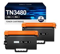 HALLOLUX TN3480 TN3430 Toner compatibile per Brother TN-3430 TN-3480 TN 3480 3430 Toner per MFC-L5750DW MFC-L5700DW HL-L5100DN HL-L5200DW HL-L5000D HL-L6400DW MFC L5750DW HL 00DN (2) Nero