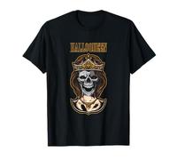 Halloqueen Skull Queen Spooky Season Crown Gift Maglietta